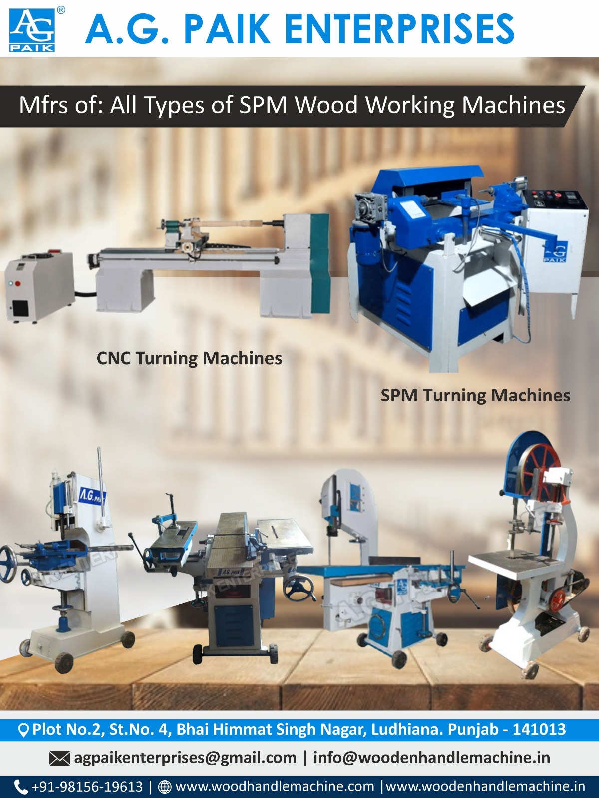 manufacturer of Wooden handle making machine in India